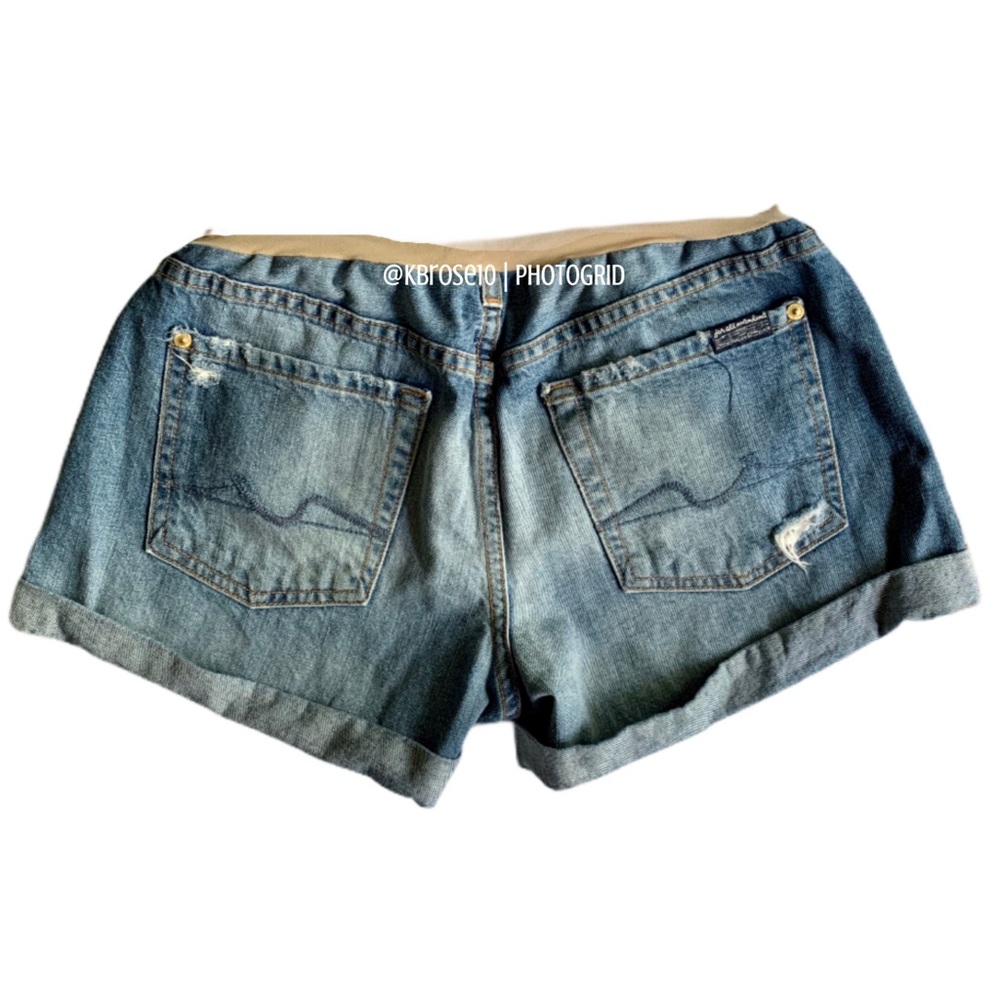 ‼️SOLD‼️7 For All Mankind Maternity Jean Shorts - Picture 8 of 8
